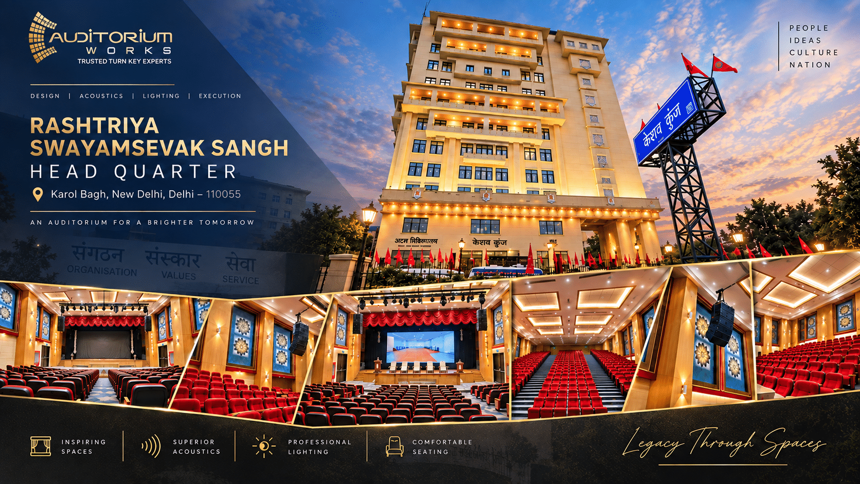 Rashtriya Swayamsevak Sangh (RSS) Headquarters Auditorium, Delhi - Photo 1